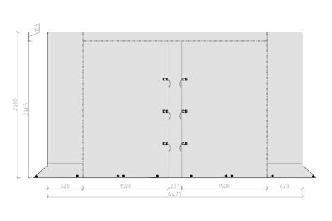 Hahn Zelte freistehendes Zelt Nordkap LIGHT mit Alu Vierkant 450x250 cm